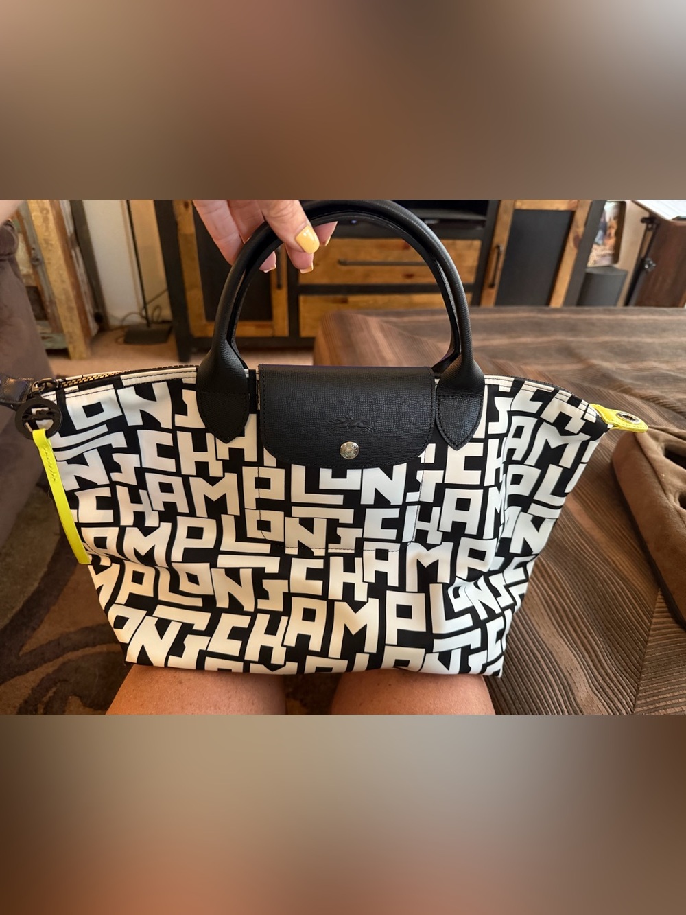 Longchamp Le Pliage LGP Small Logo Tote Like New